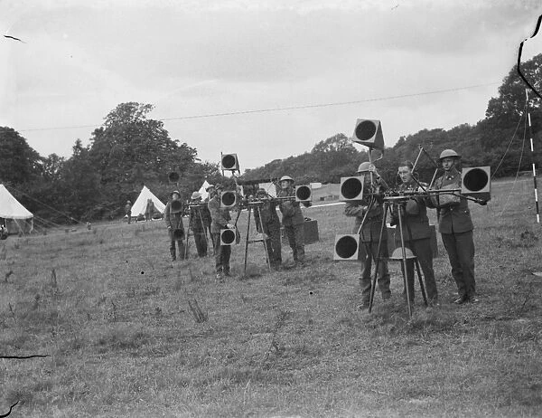 Territorial Army recruits at camp in Chichester, Sussex. The Territorials are