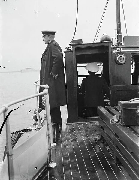 Thames pilots at Gravesend, Kent, who help ships navigate through the congested