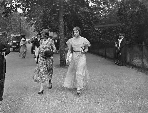 Nine thousand guests at royal garden party at Buckingham Palace. There were about