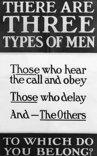 There are three types of men Those who hear the call and obey Those who delay
