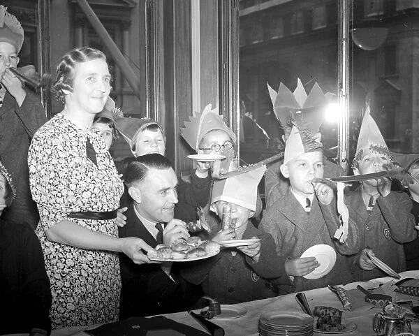 A typical childrens party. 10 August 1938