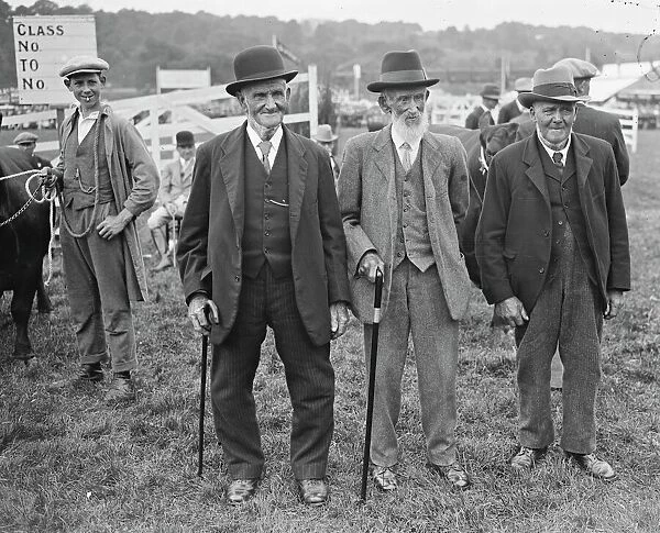 Typical Countrymen Long service estate employees at the Tunbridge Wells Agricultural