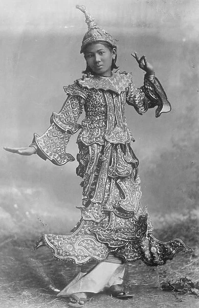 Typical dancing girl of Burma 31 December 1921