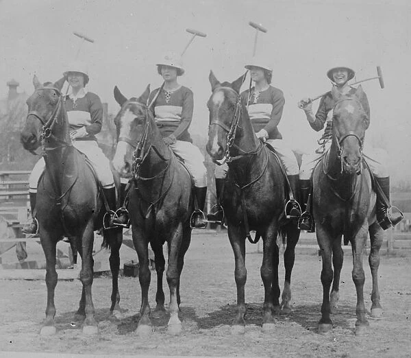 Undefeated Womens Polo Team. The American womens polo team of Fort Myer