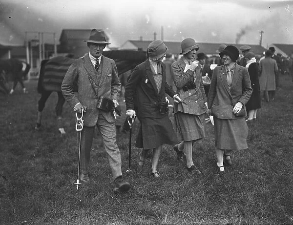 At the Uttoxeter races, Mr Andrew Knowles ( left ) and Miss Cynthia Fielden ( right