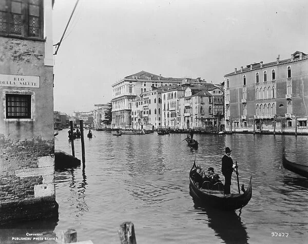 Venice, a view on the Grand Canal. 5 January 1927
