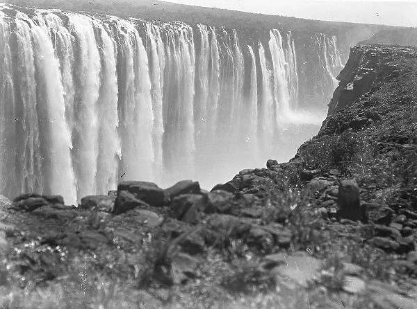 Victoria Falls in southern Africa on the Zambezi River 1910
