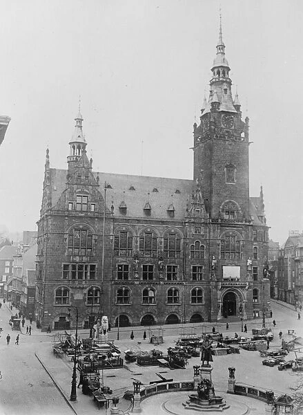 A view of the Town Hall, Elberfeld. 28 September 1923