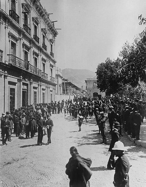 The war between Bolivia and Paraguay. The Presidential Palace at La Paz, Bolivia