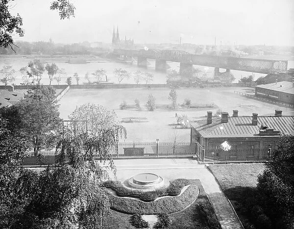 Warsaw The royal palace showing Vistula and the suburb of Praga 25 October 1921