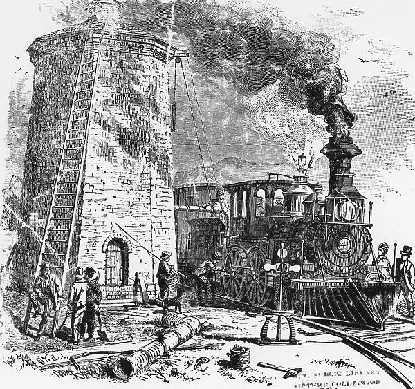 Watching Place on the Erie Railway 1871