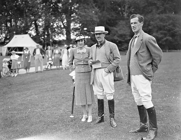 Watching the Polo at Cowdray Park at Midhurst in Sussex, Lord and Lady Cowdray