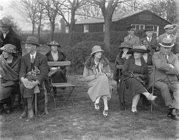 Watching the Polo at Roehapmton Polo Centre in London Lady Rocksavage 13 May 1922