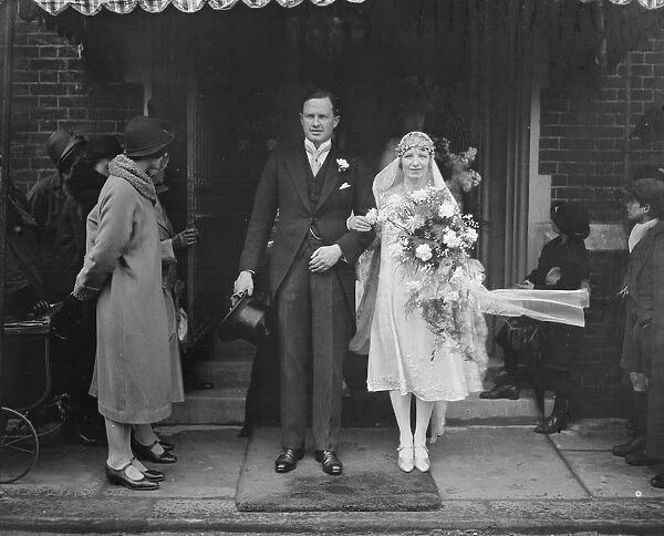 Wedding of Captain Walter Alastair Boyd and Miss Agnes Madeline Macalpine Leny at