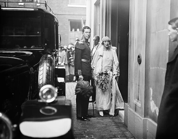 The wedding of Lady Louise Mountbatten and the Crown Prince of Sweden at the Chapel Royal
