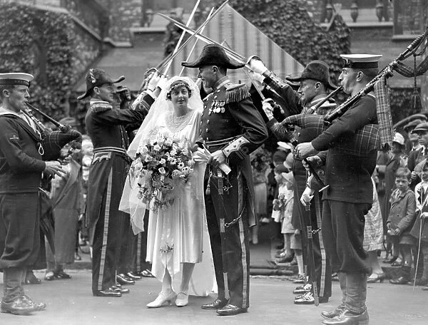 Wedding of Lieutenant Commander Mackintosh, DSC, RN and Miss Margaret Elizabeth Darroch at St Jude s
