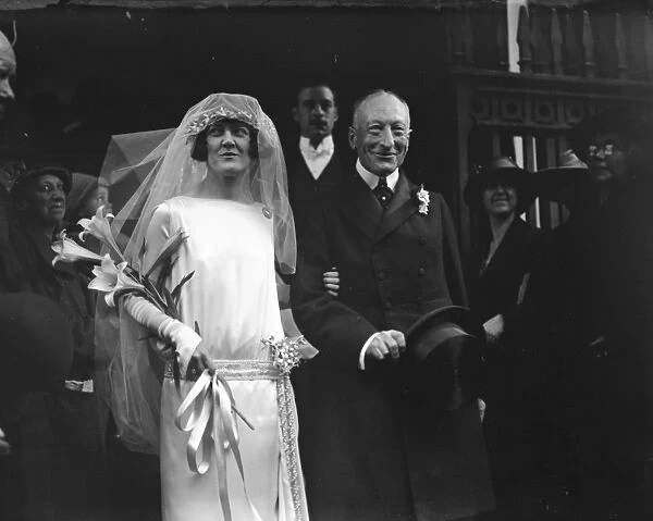 The wedding of Lord Leigh and Miss Marie Campbell at St Marks Church, North Audley Street