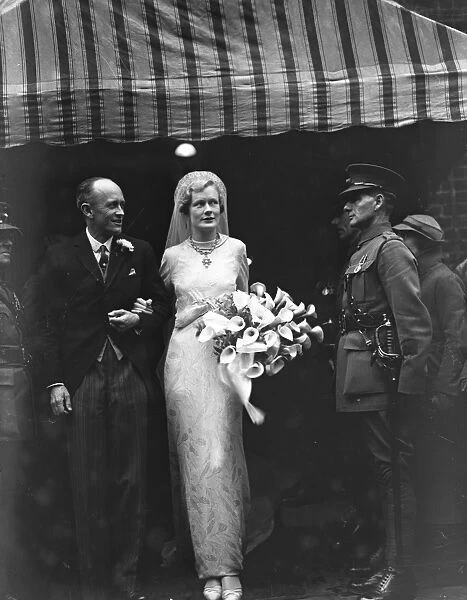 Wedding of Major James Hare, ( 60th rifles ) and Miss Diana Woodroffe at Holy Trinity Church