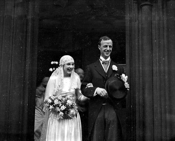 Wedding of Mr A. G. ( Bashie) Bower, the Corinthian left back, and Miss Marjorie Irma Single