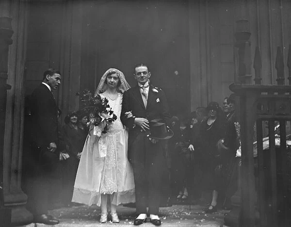 Wedding of Mr Charles Edward Harvey ( of Thetford, Norfolk ) and Miss Catherine Edgar