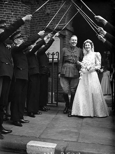 Wedding of Mr Charles Le Grice, Royal Devon Yeomanry, and Miss Wilmay Ward at Chelsea Old Church