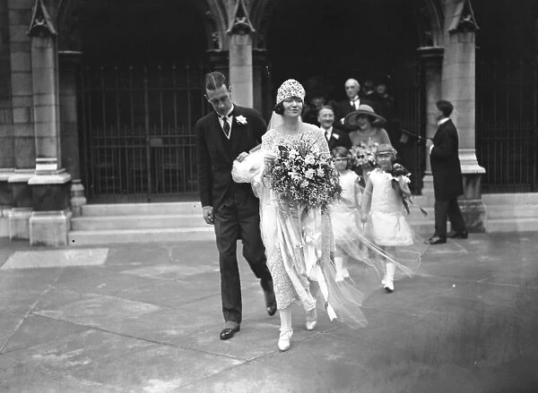 Wedding of Mr D Richardson and Miss H C Le Seure at St Margarets, Westminster 10