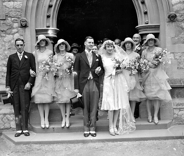 Wedding of Mr Edward H. Blackwell and Miss Rosamund Mary Reynolds at St Pauls Church