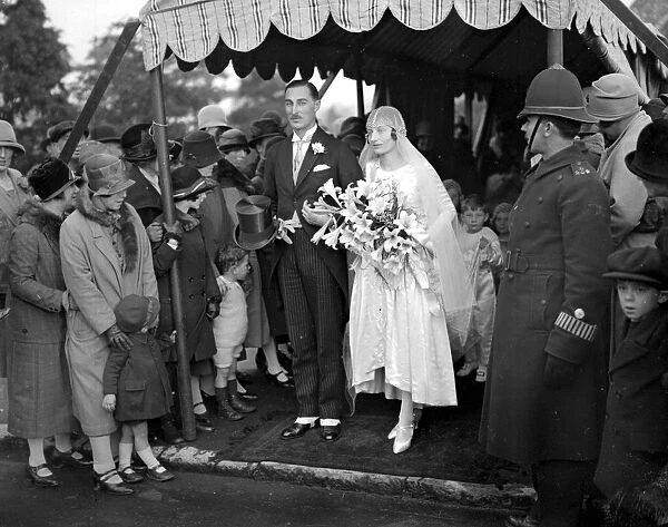 Wedding of Mr Franis Humphrey Bingham, Royal Artillery and Miss Evengeline Elliot at St Nicholas