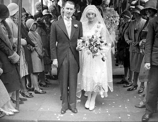 Wedding of Mr Gordon Oakshott and Miss Jeanette Huxley at All Souls, Langham Place