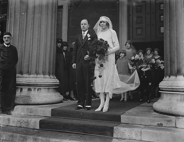 Wedding Mr J Molesworth ST Aubyn and Miss C M Vivian were married at St Peter s, Eton Square