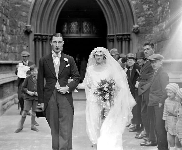 Wedding of Mr Philip J. Kington-Blair-Oliphant and Miss Lillian Norris at St Stephen s
