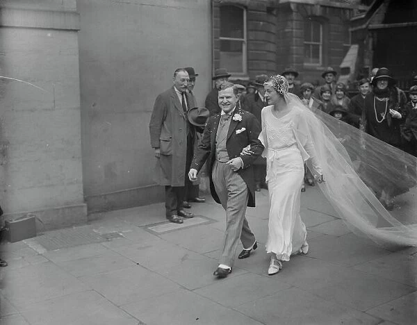 A wedding in the temple. The marriage between Mr Harold Heathcote Williams, of 3