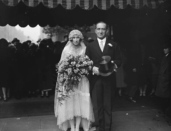 Wedding. The wedding took place at Holy Trinity, Sloane St, of Brig Gen G H Cater