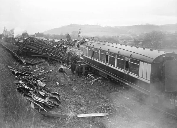 The Welsh express disaster The tangled mass of tragic wreckage which was presented