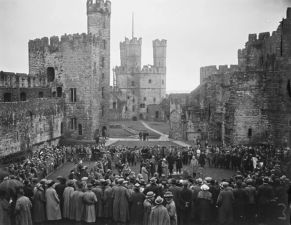 Welsh National Eisteddfod at Carnarvon A General view of the Gorsedd 2 August 1921