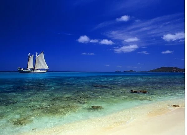 West Indies The Grenadines Palm Island