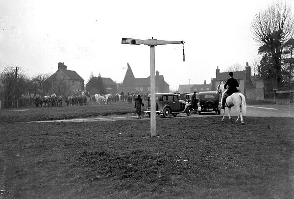 West Kent Hunt at Offam. 1934