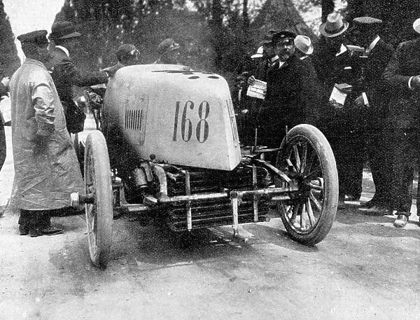 The winner of the heavy car contest: M. Gabriel and his Mors at Bordeaux. 30 May 1903