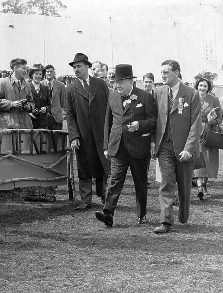 Winston Churchill at the Kent Agricultural Show in Maidstone 15th July 1948