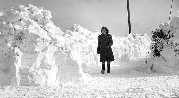 Winter Snow in Kent 1947