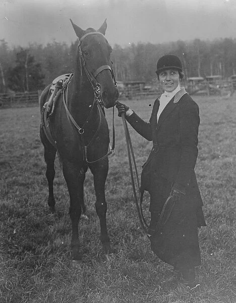 The only woman Master of the Hounds in the United States. Mrs Tucker Burr