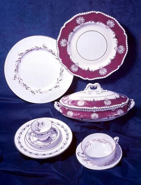 Worcester Plate and Tureen Royal Worcester Plate and Cup and Coffee Cup