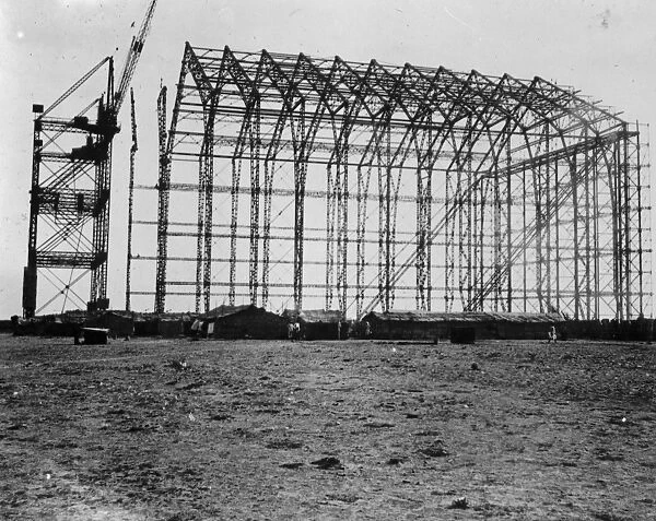Worlds largest airship shed. The worlds largest airship shed is underconstruction