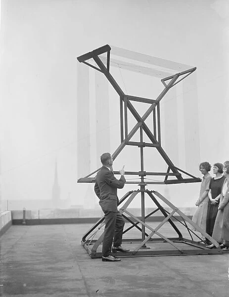 The worlds largest frame aerial is the highest in England This frame aerial on Bush House