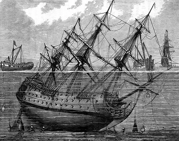 Wreck of the Royal George Spithead 1782