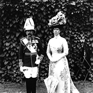 1912 A formal unpublished portrait of King George V and Queen Mary