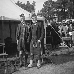 Aboyne highland games. Lord Aberdeen and the Marquis of Huntley. 9 September 1926