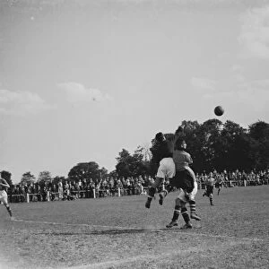 Action at the Bexleyheath football. 1937