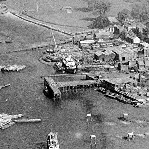 Aerial view of Greenhithe, Kent. 1st September 1947
