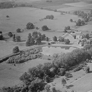 An aerial view of Lullingstone Castle near Eynsford, Kent. 1939